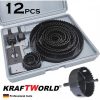 Фрези за дърво KraftWorld 19- 127 мм – комплект боркорони 12 ч