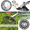 Универсална Телена Четка KraftWorld За Бензинов Тример 6″- 150mm