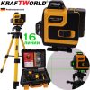 4D Лазерен нивелир KraftWorld с 16 линии ( четири точков ) – Самонивелиращ