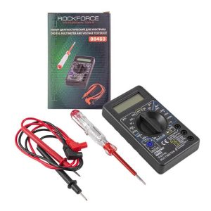 ТОП ЦЕНА Професионален Дигитален Мултицет + Фазомер ROCKFORCE , RF-88463